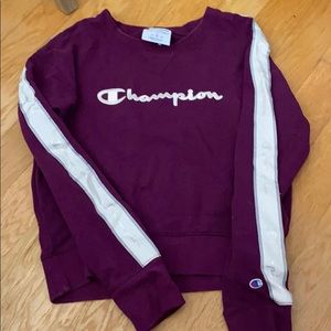purple champion crew neck